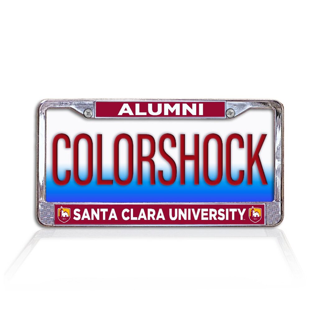Santa Clara University Alumni Metal License Plate Frame